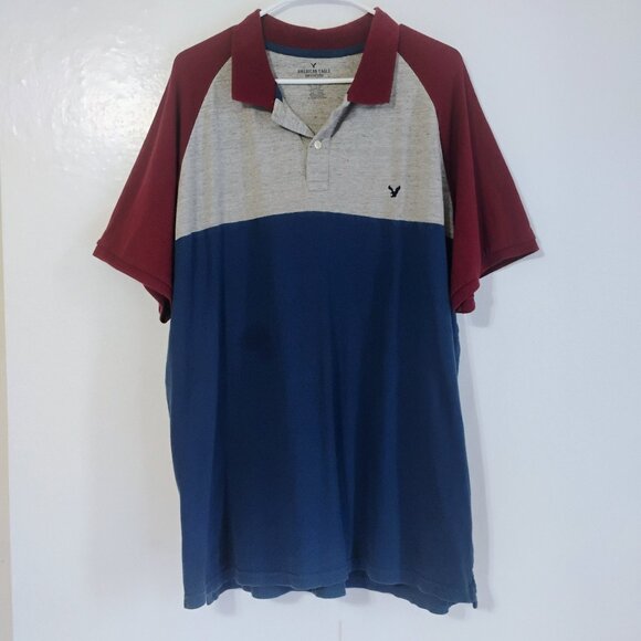 American Eagle Outfitters Other - American Eagle XXL Colorblock Polo Shirt Core Flex Classic Fit